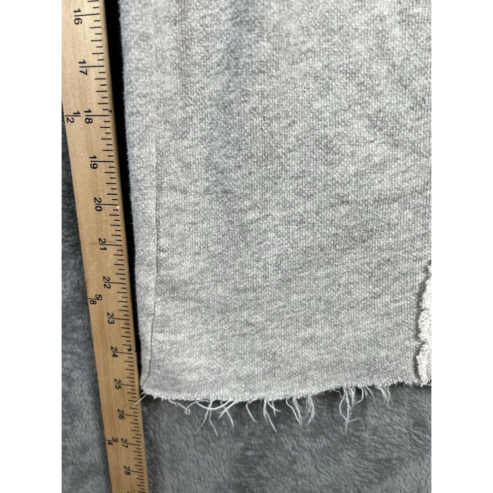 Sundance Sweatpants Womens Small Gray Fleece Cropped Lounge Raw Hem Cozy - Picture 5 of 10